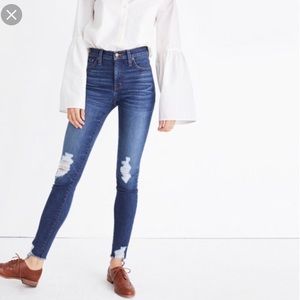 Madewell 9” high rise skinny